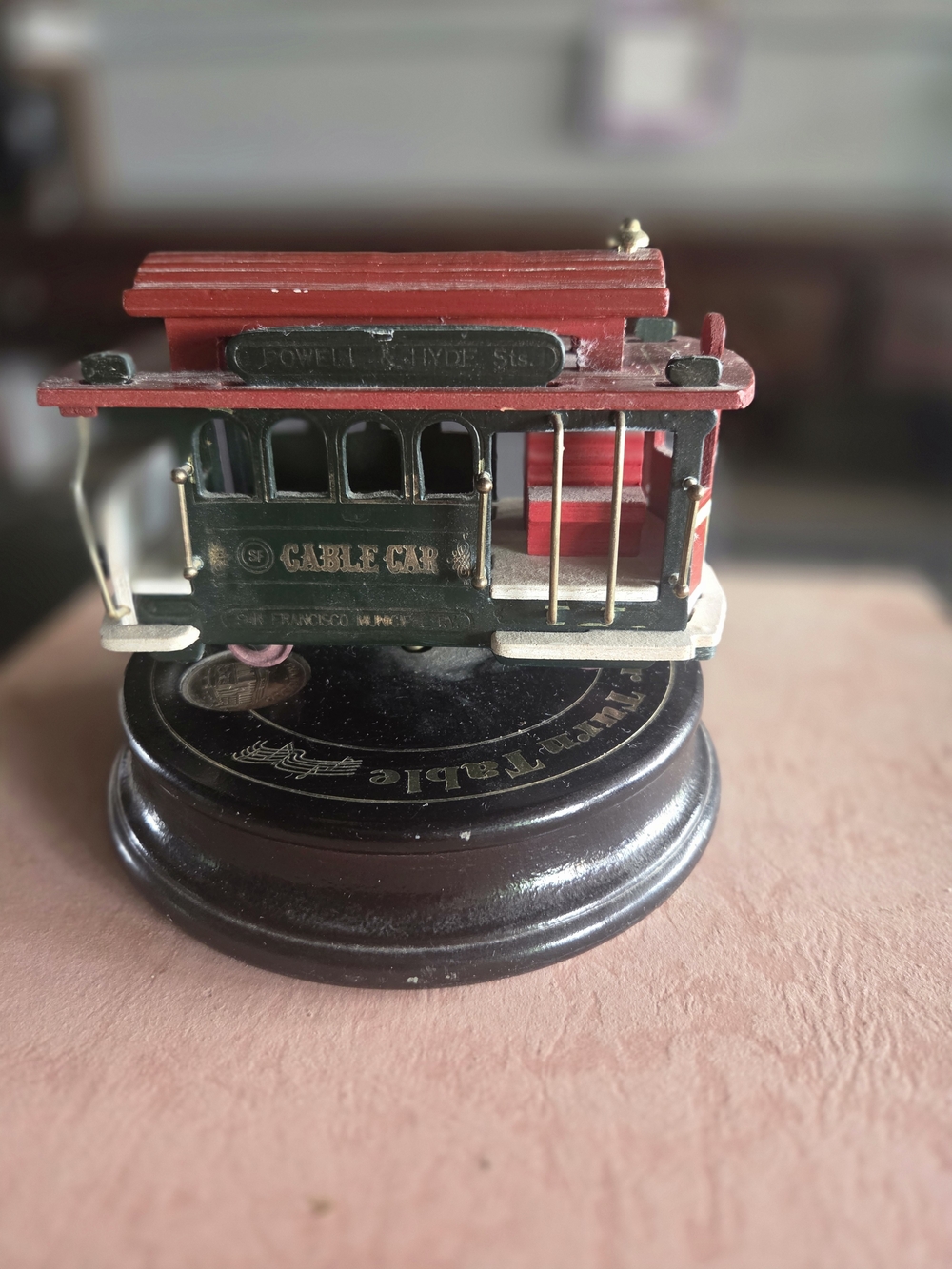 San Francisco Cable Car Decorative Music Box  Plays I Left My Heart In San Franc